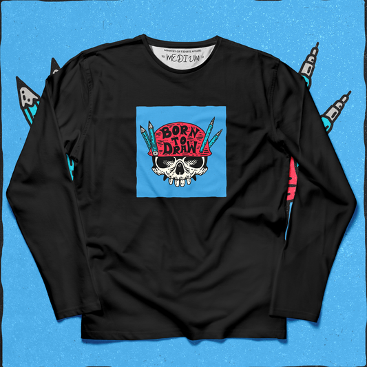 Born To Draw Long Sleeves - Ministry of T-Shirt's Affairs