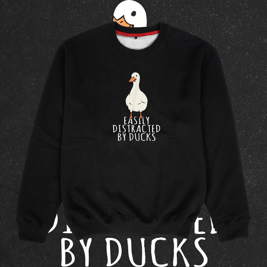 Distracted By Ducks Sweatshirt - Ministry of T-Shirt's Affairs