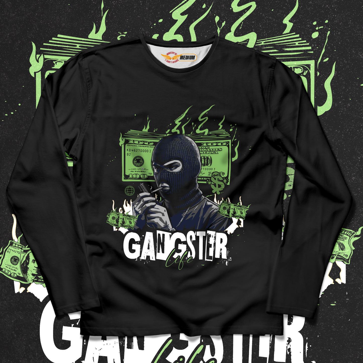 Gangster Life Long Sleeves