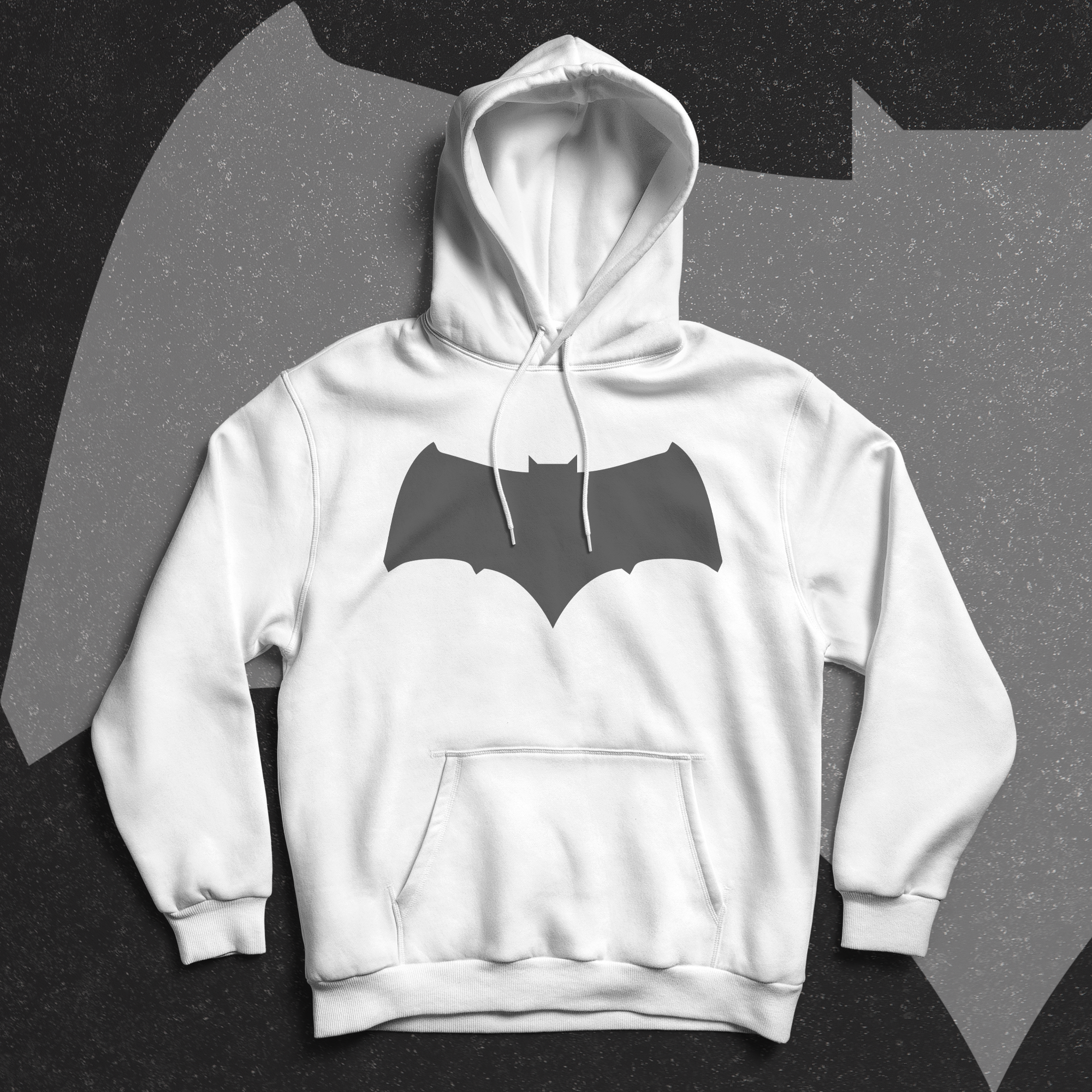 Batfleck - White Hoodie