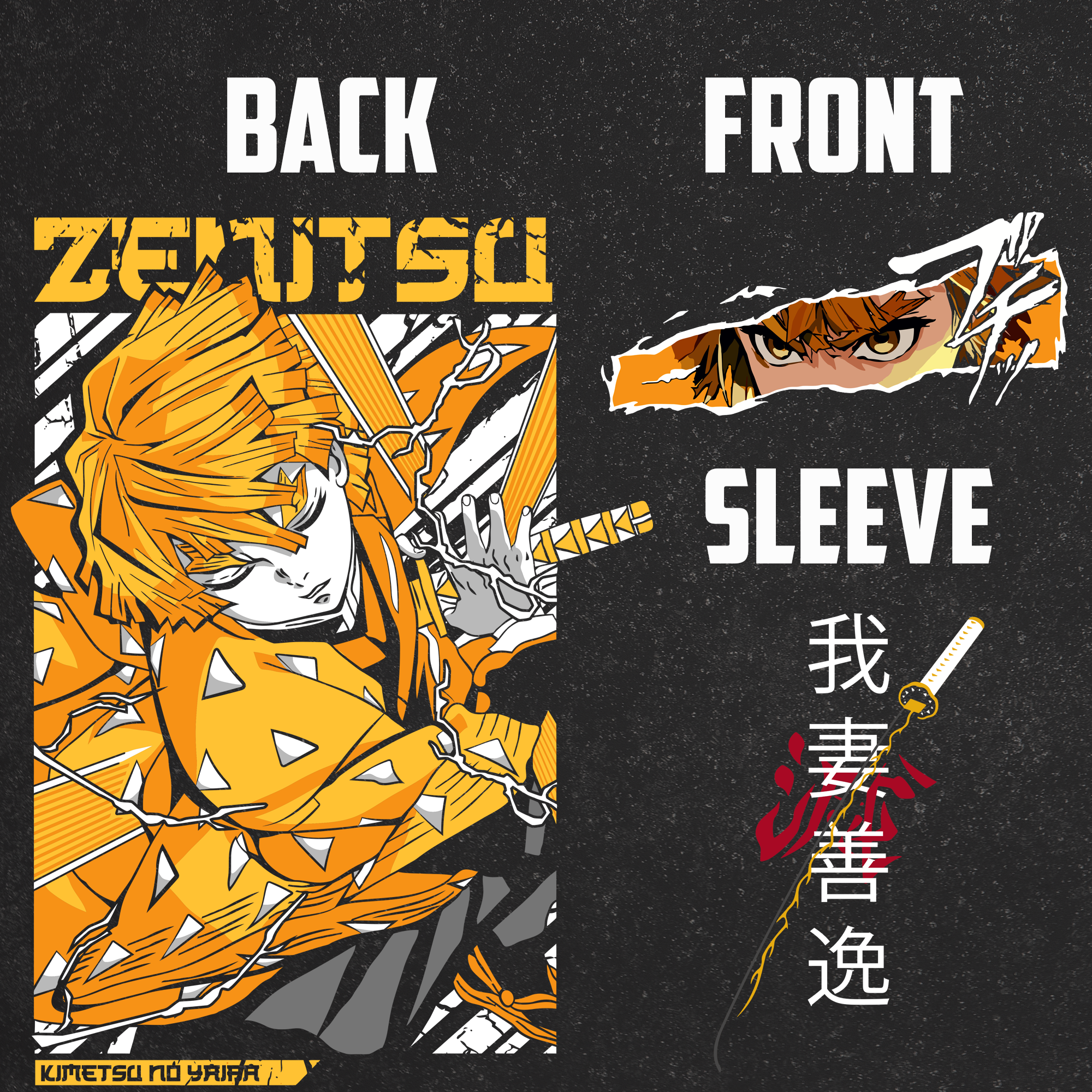 Zenitsu Agatsuma - Demon Slayer Long Sleeves - Ministry of T-Shirt's Affairs