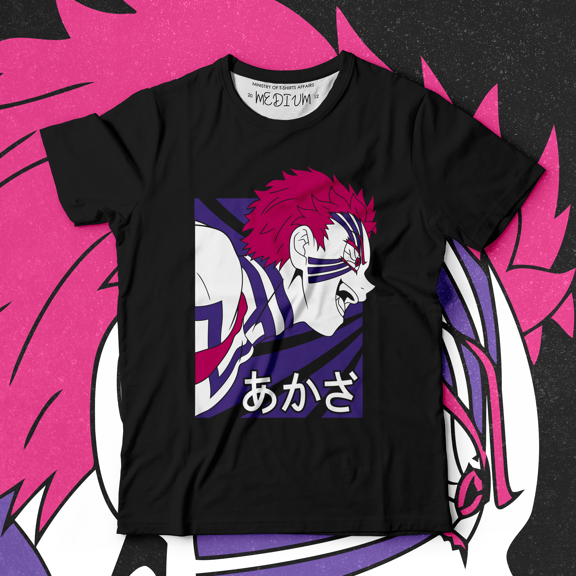 Akaza II Black - Ministry Of T-Shirt's Affairs