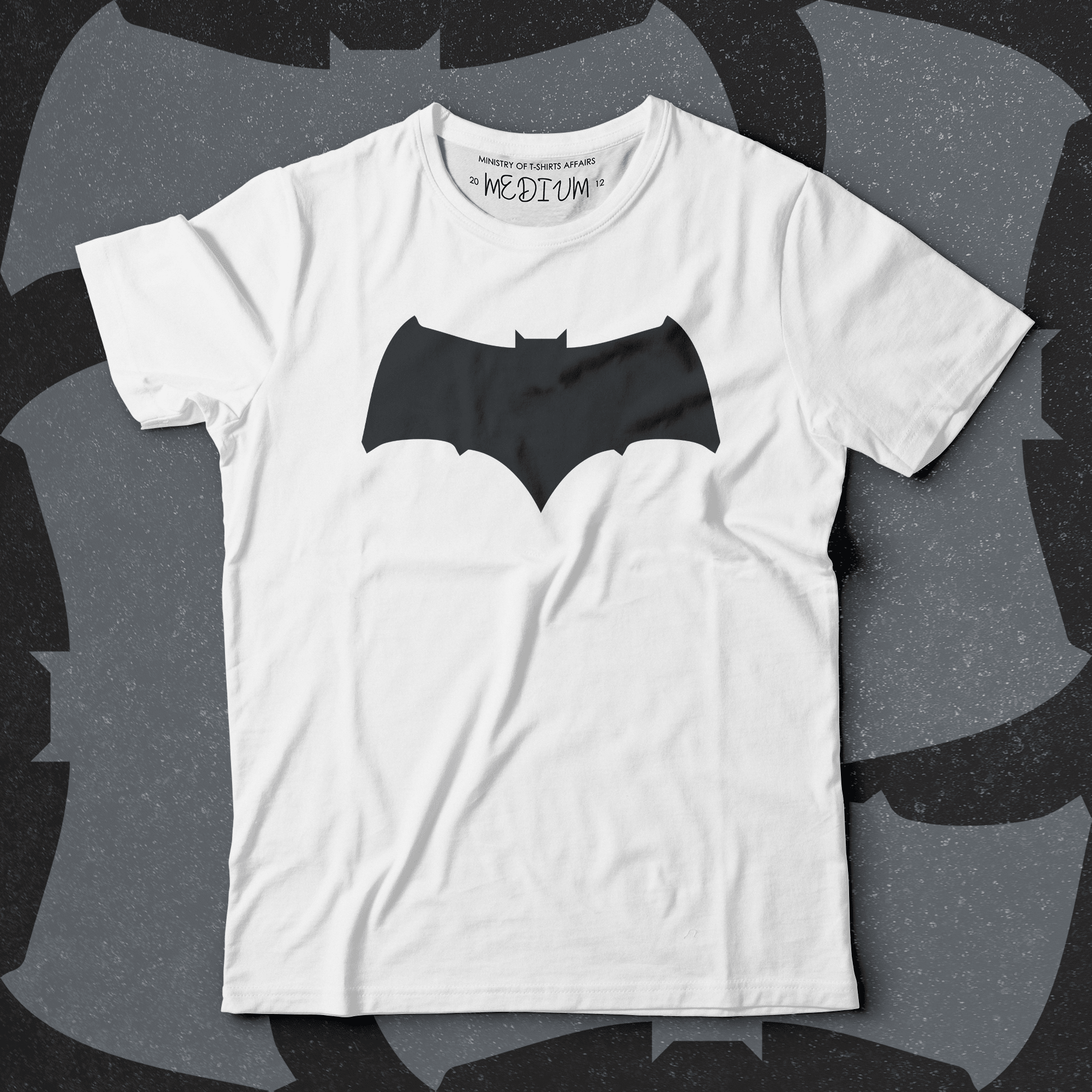 Batfleck - White - Ministry Of T-Shirt's Affairs