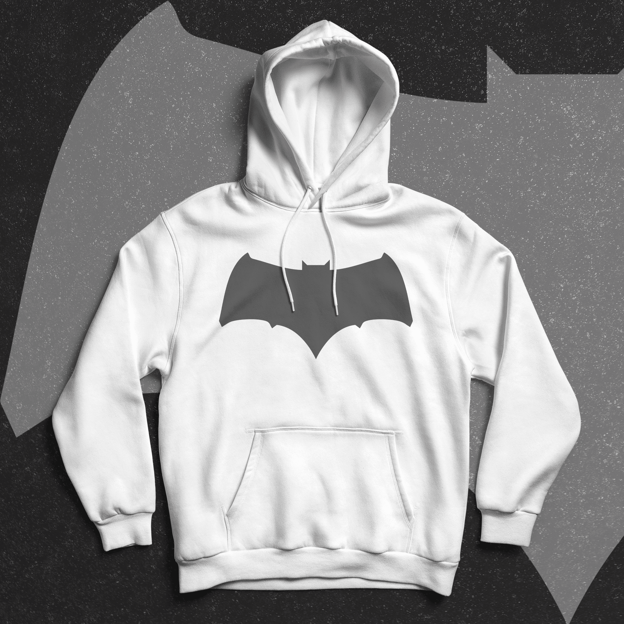 Batfleck - White Hoodie - Ministry Of T-Shirt's Affairs