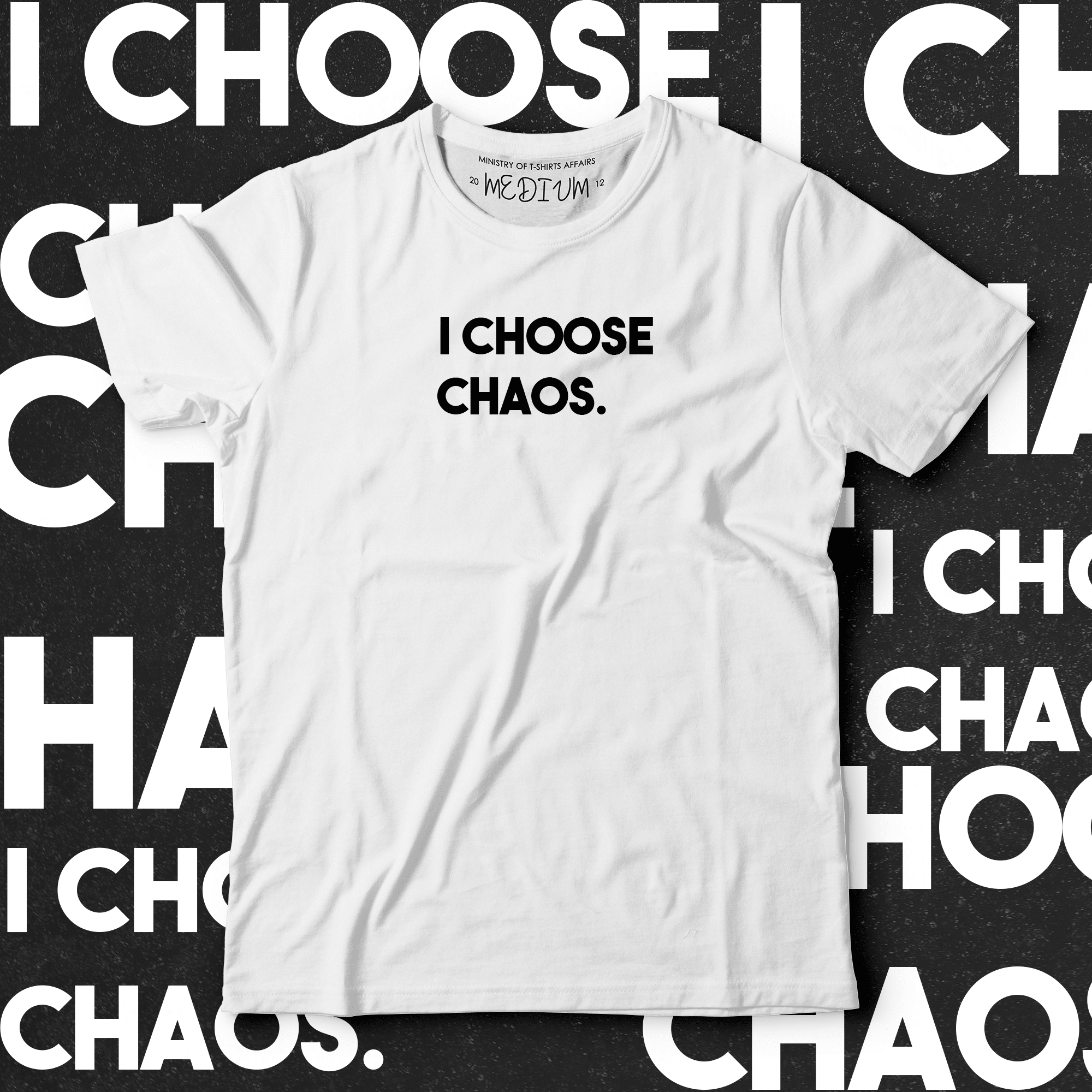 Chaos - White - Ministry Of T-Shirt's Affairs