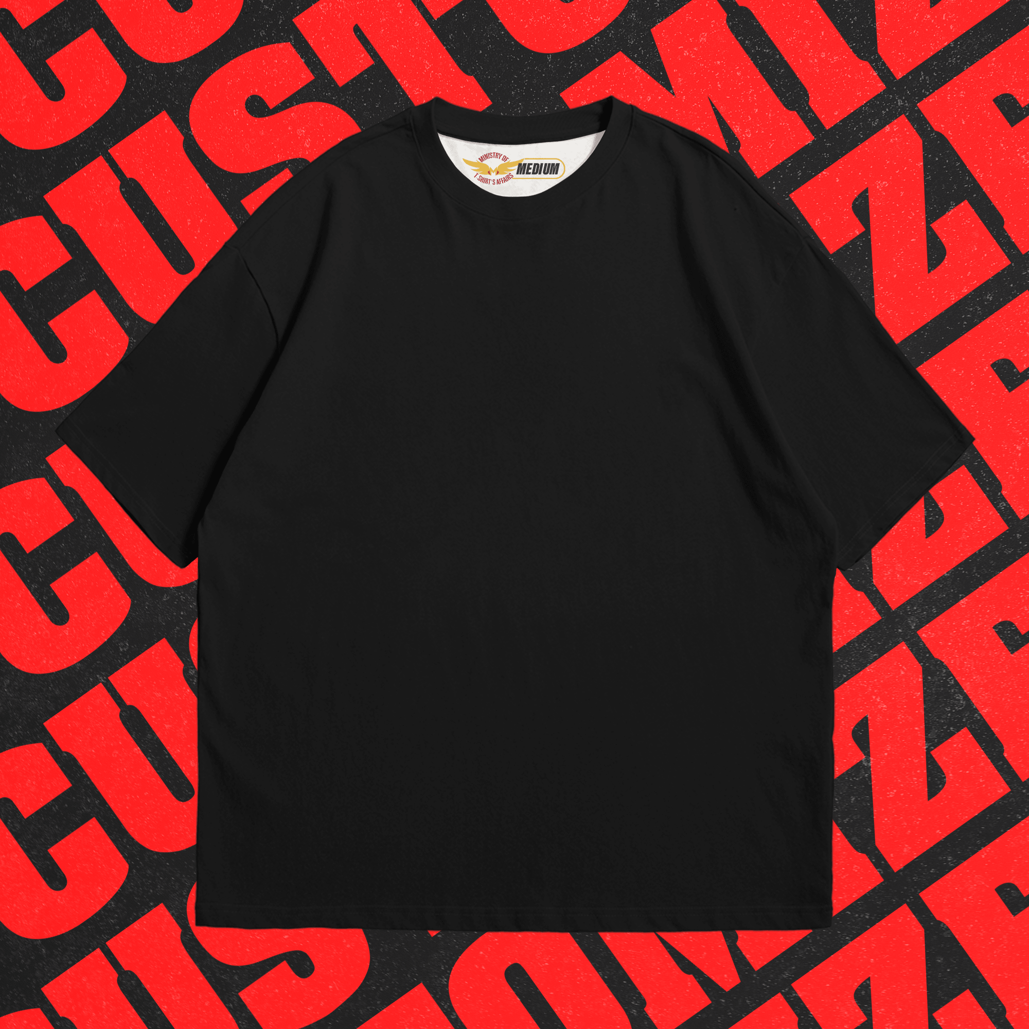 Custom Oversized / Drop Shoulders T-Shirt - Ministry Of T-Shirt's Affairs