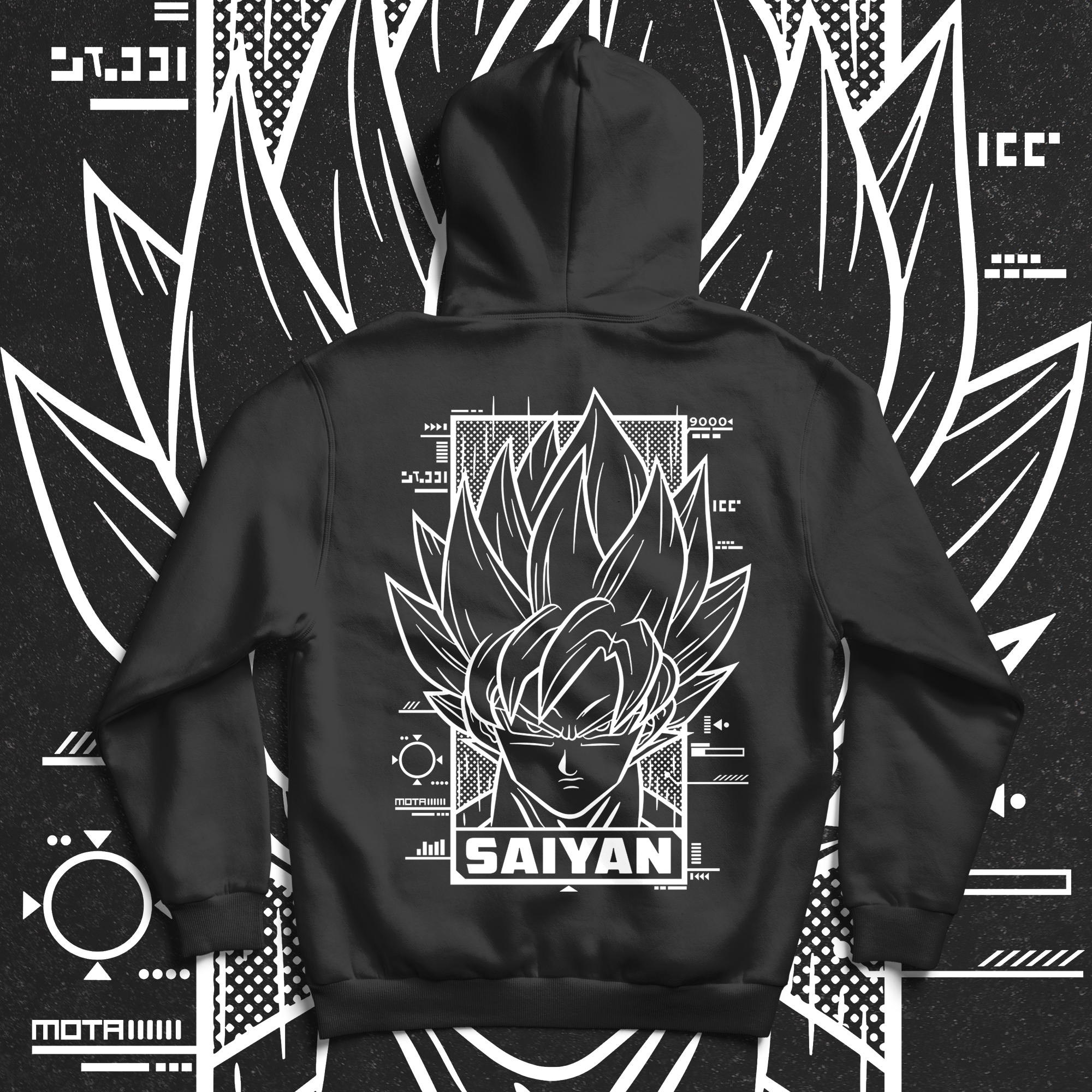 Saiyan Hoodie - Ministry of T-Shirt's Affairs