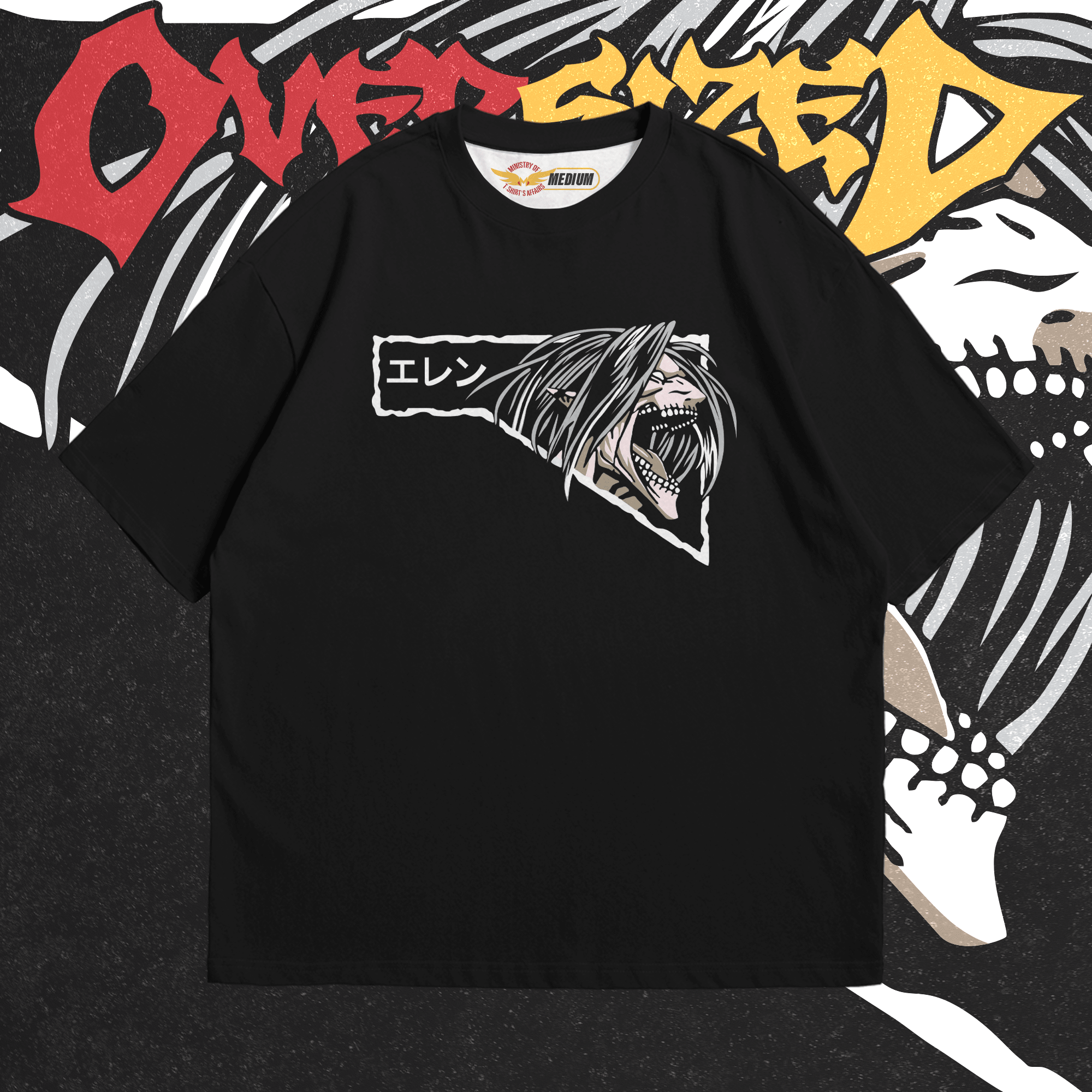 Eren Yeager Oversized - Ministry Of T-Shirt's Affairs