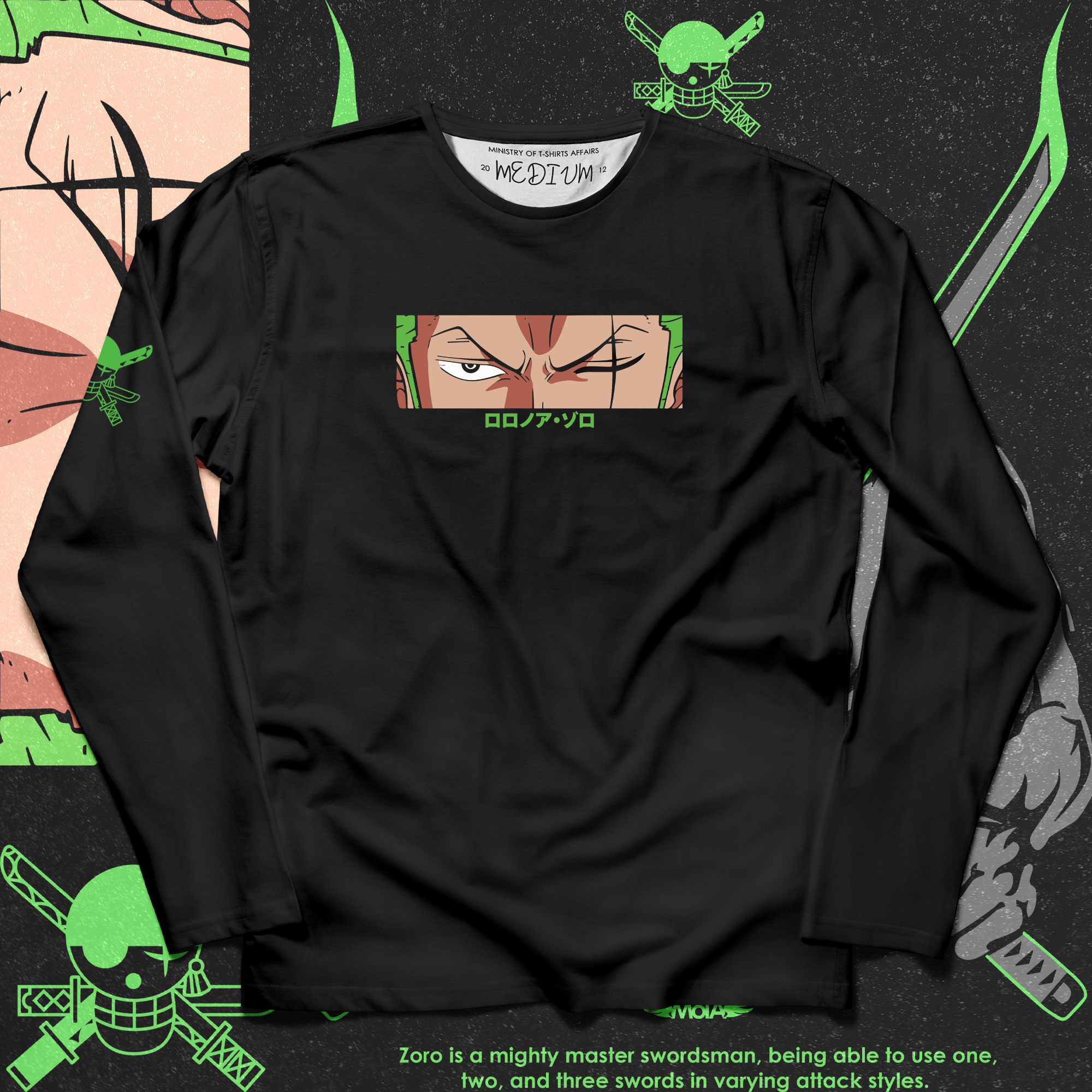 Zoro II Long Sleeves - Ministry of T-Shirt's Affairs