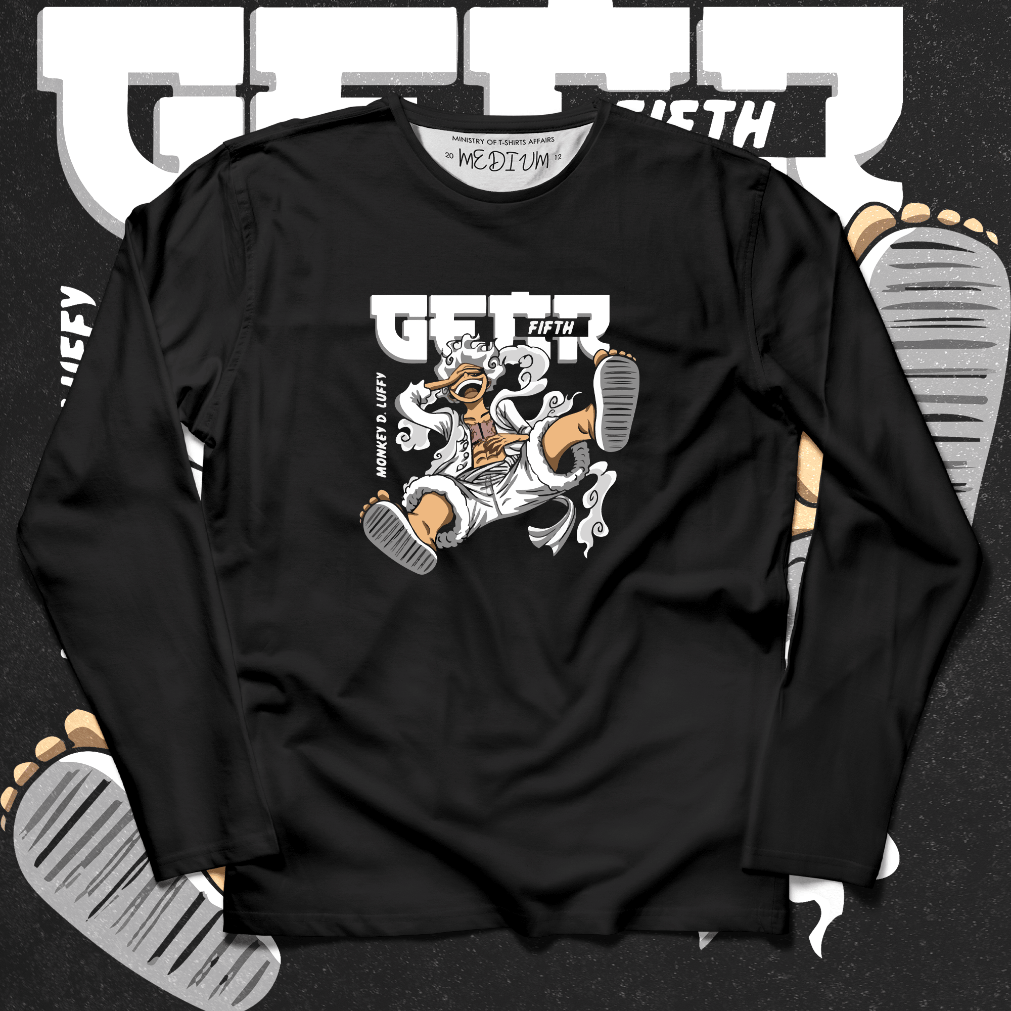 Gear Fifth Luffy Long Sleeves - Ministry Of T-Shirt's Affairs