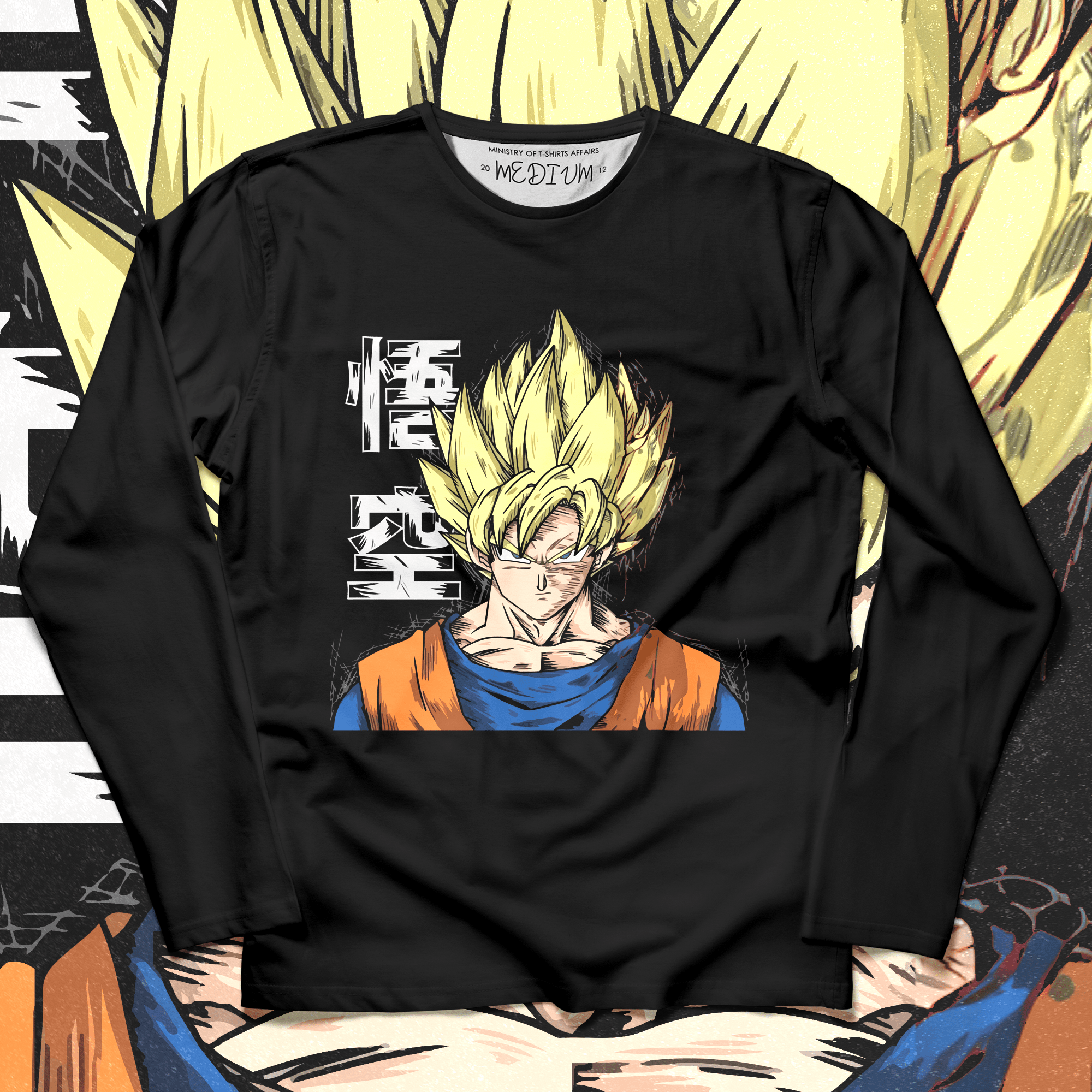 Goku III Long Sleeves - Ministry Of T-Shirt's Affairs