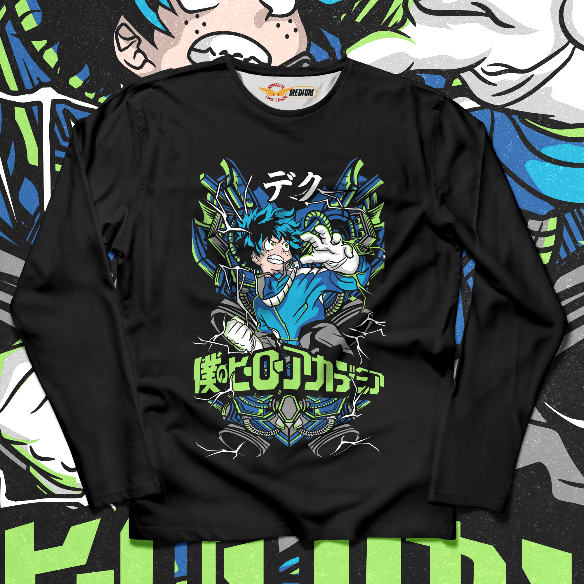 Izuku Midoriya Long Sleeves - Ministry Of T-Shirt's Affairs