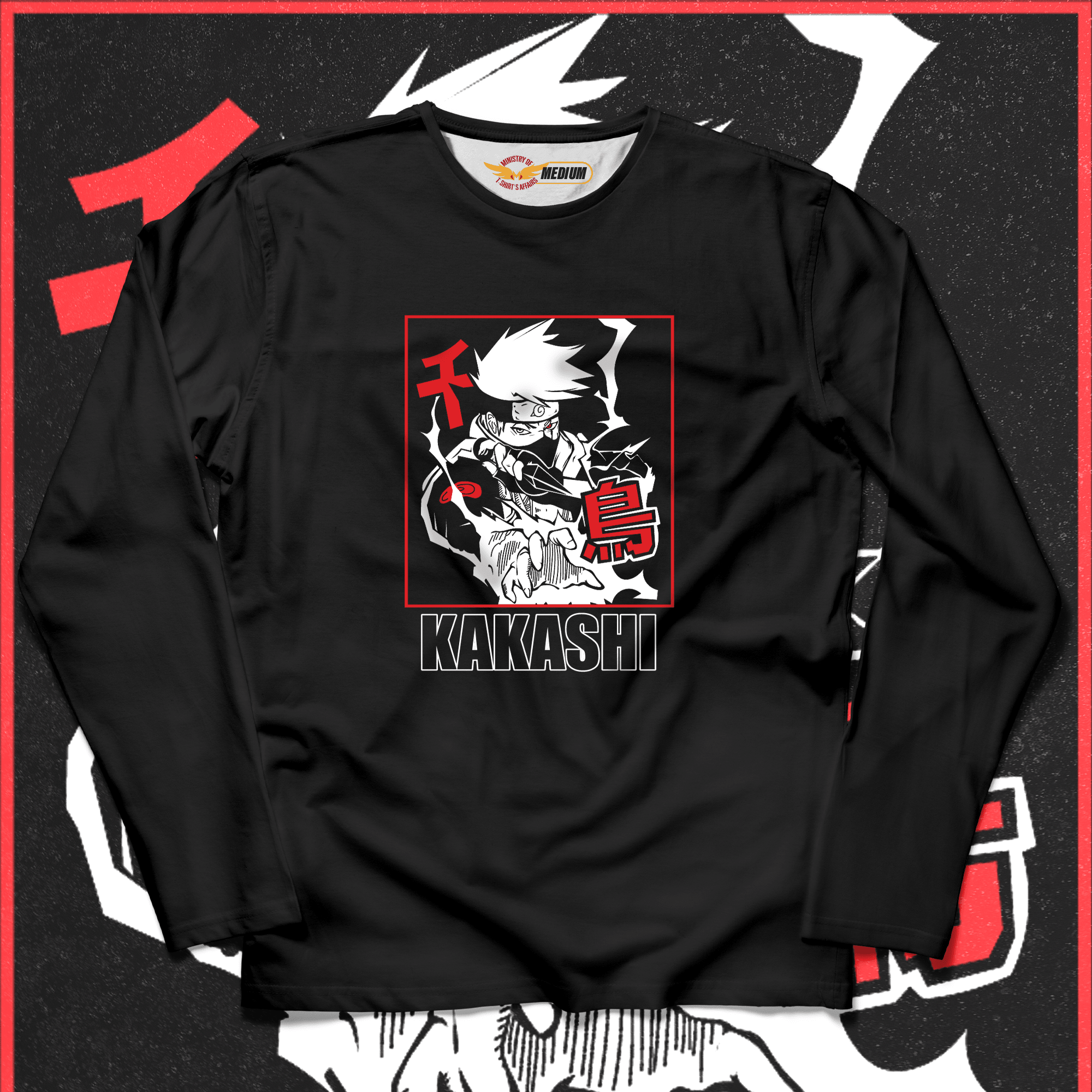 Kakashi III Long Sleeves - Ministry Of T-Shirt's Affairs