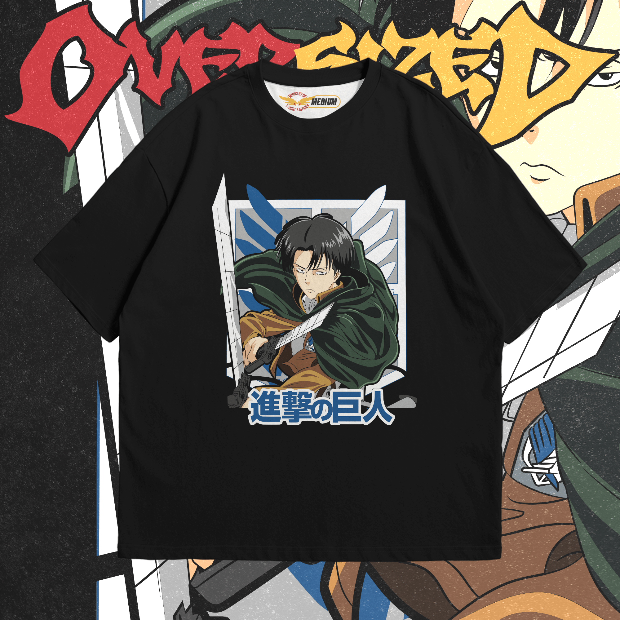 Levi Ackerman Oversized - Ministry Of T-Shirt's Affairs