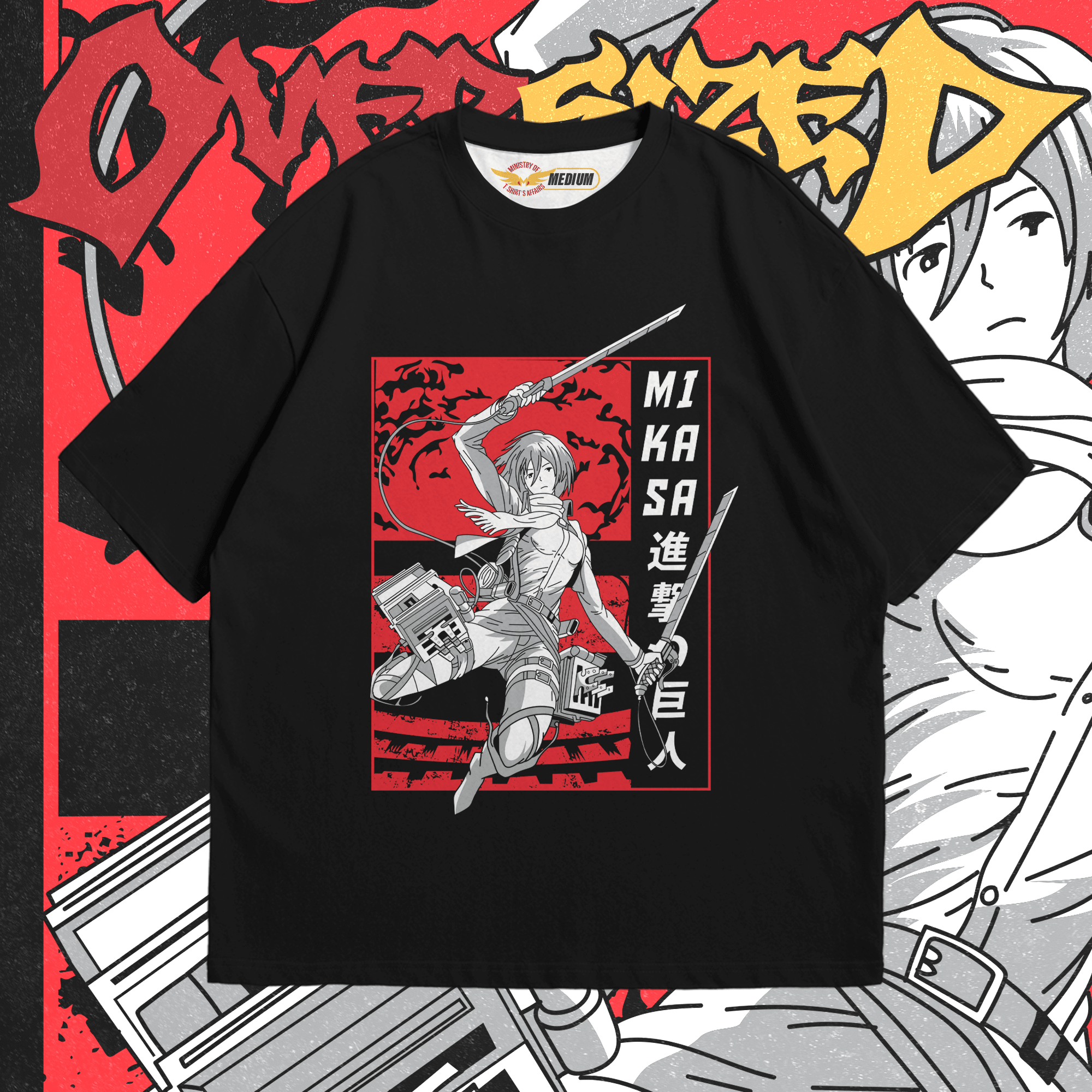 Mikasa Ackerman Oversized - Ministry Of T-Shirt's Affairs