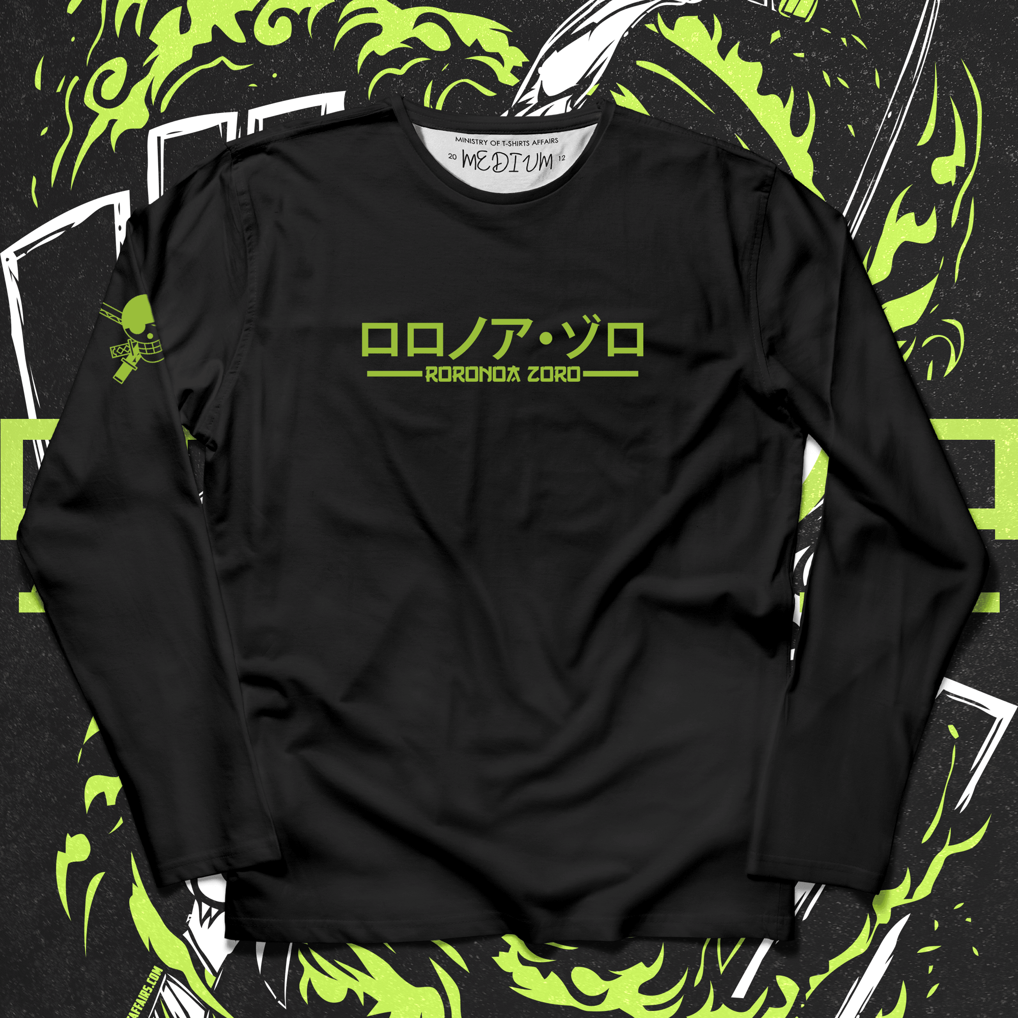 Roronoa Zoro Long Sleeves - Ministry Of T-Shirt's Affairs