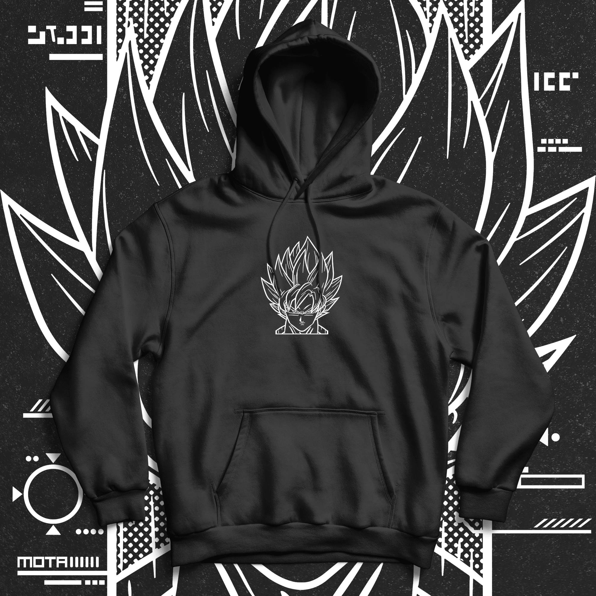 Saiyan Hoodie - Ministry Of T-Shirt's Affairs