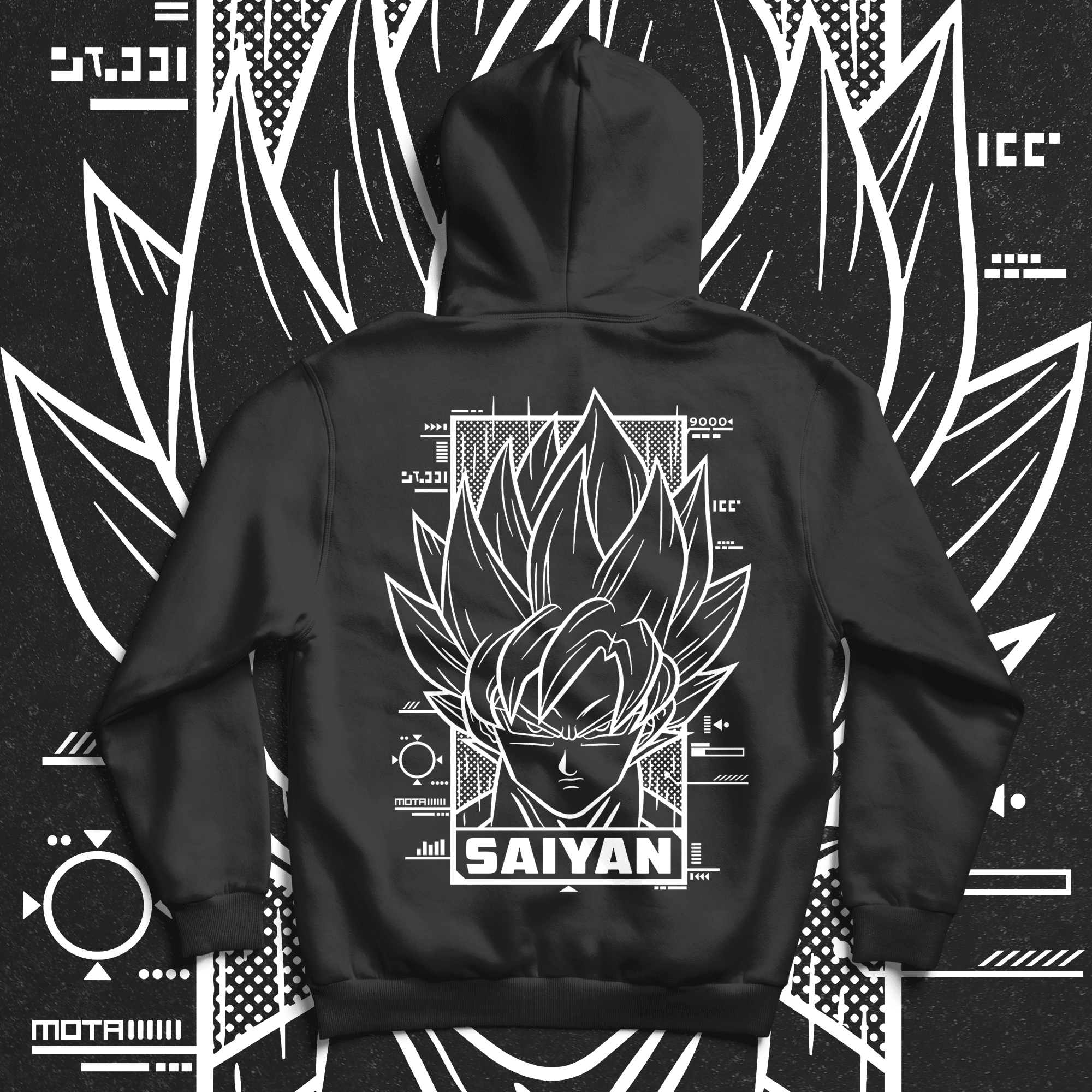 Saiyan Hoodie - Ministry Of T-Shirt's Affairs