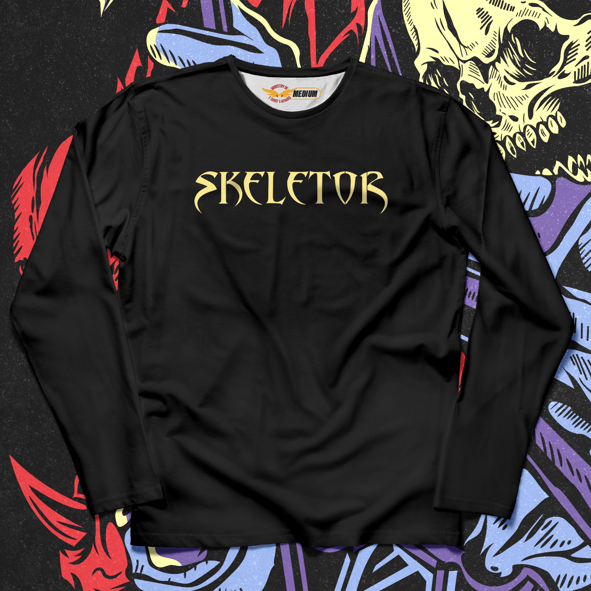 Skeletor Long Sleeves - Ministry Of T-Shirt's Affairs