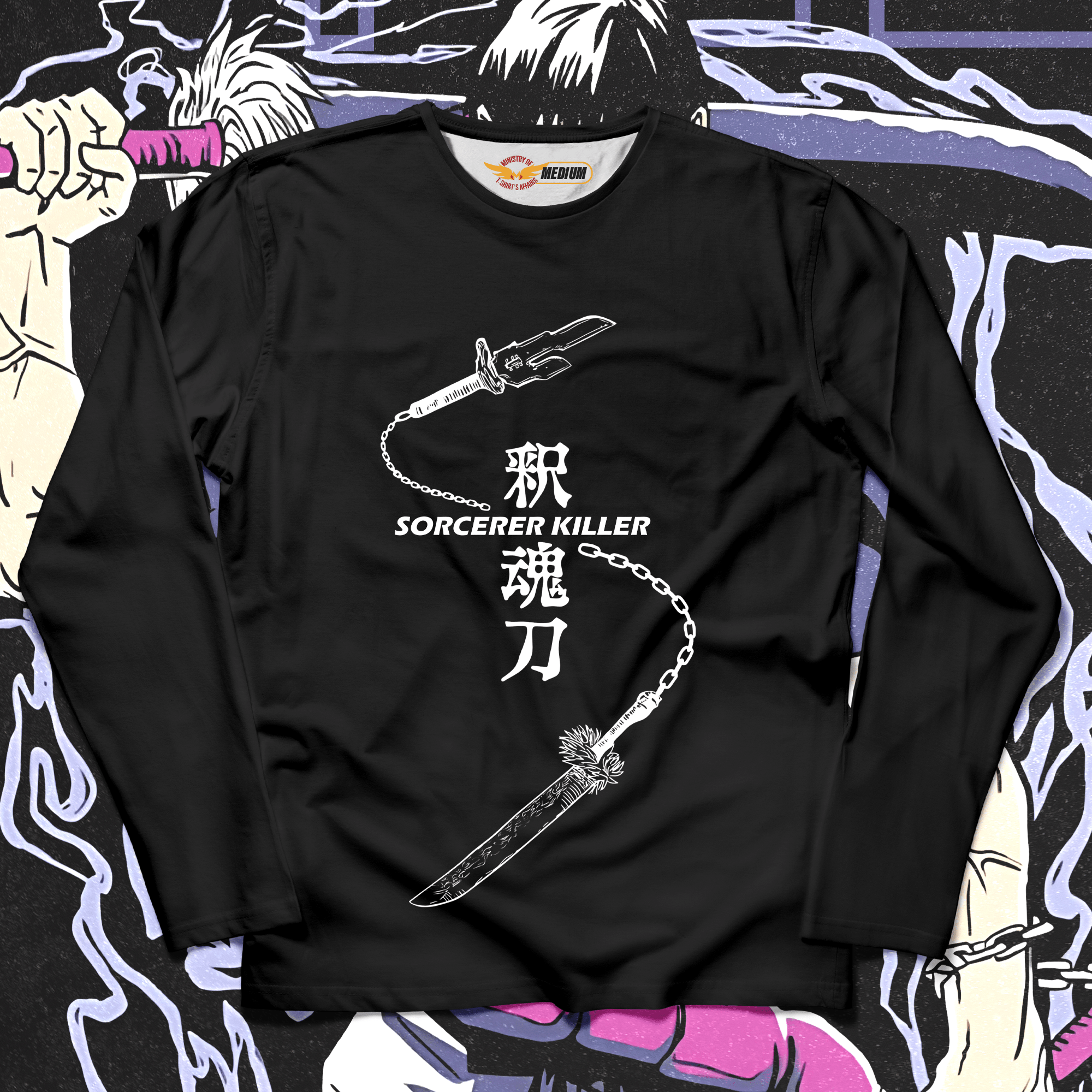 Sorcerer Killer Long Sleeves - Ministry Of T-Shirt's Affairs