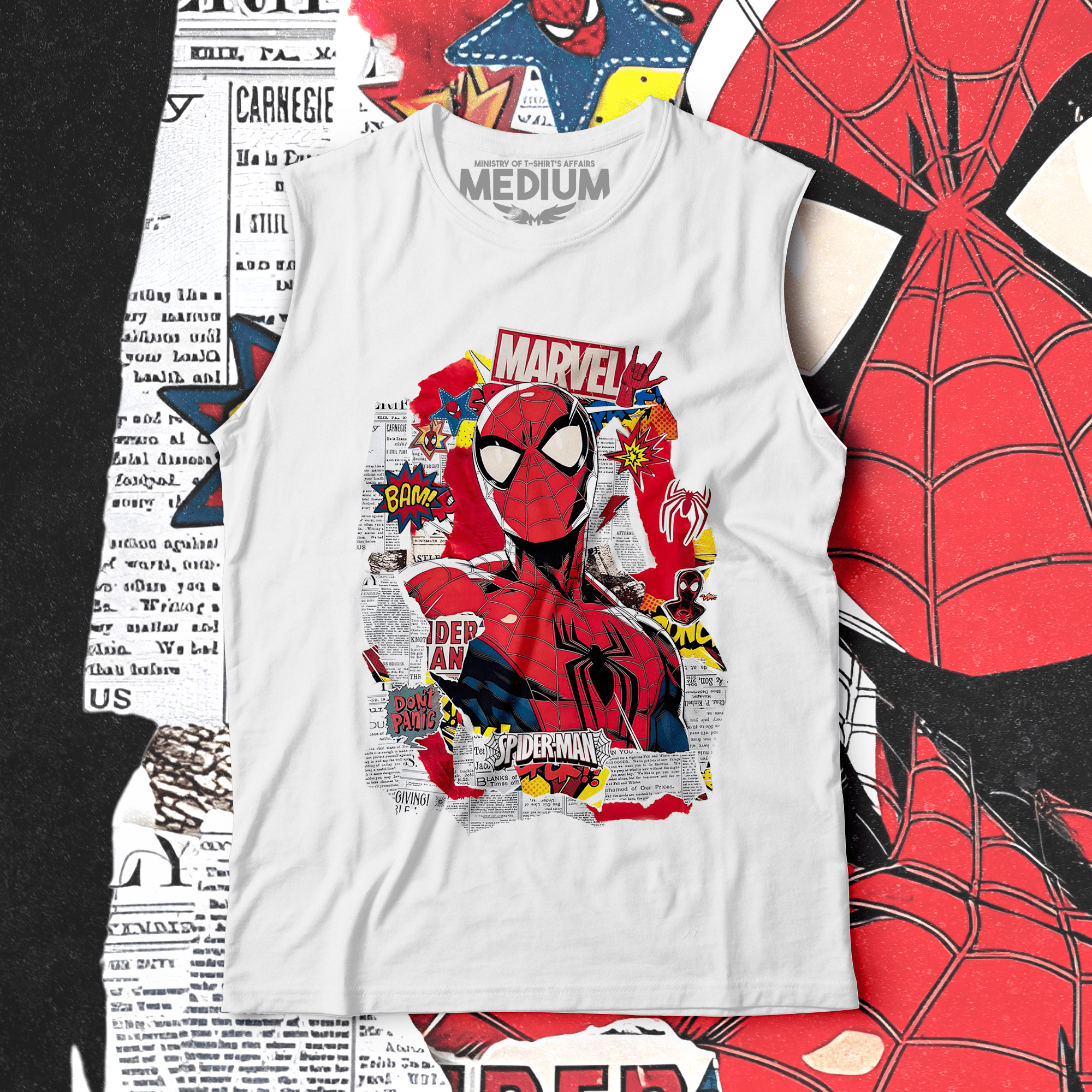 Spider Montage Tank Top - Ministry Of T-Shirt's Affairs