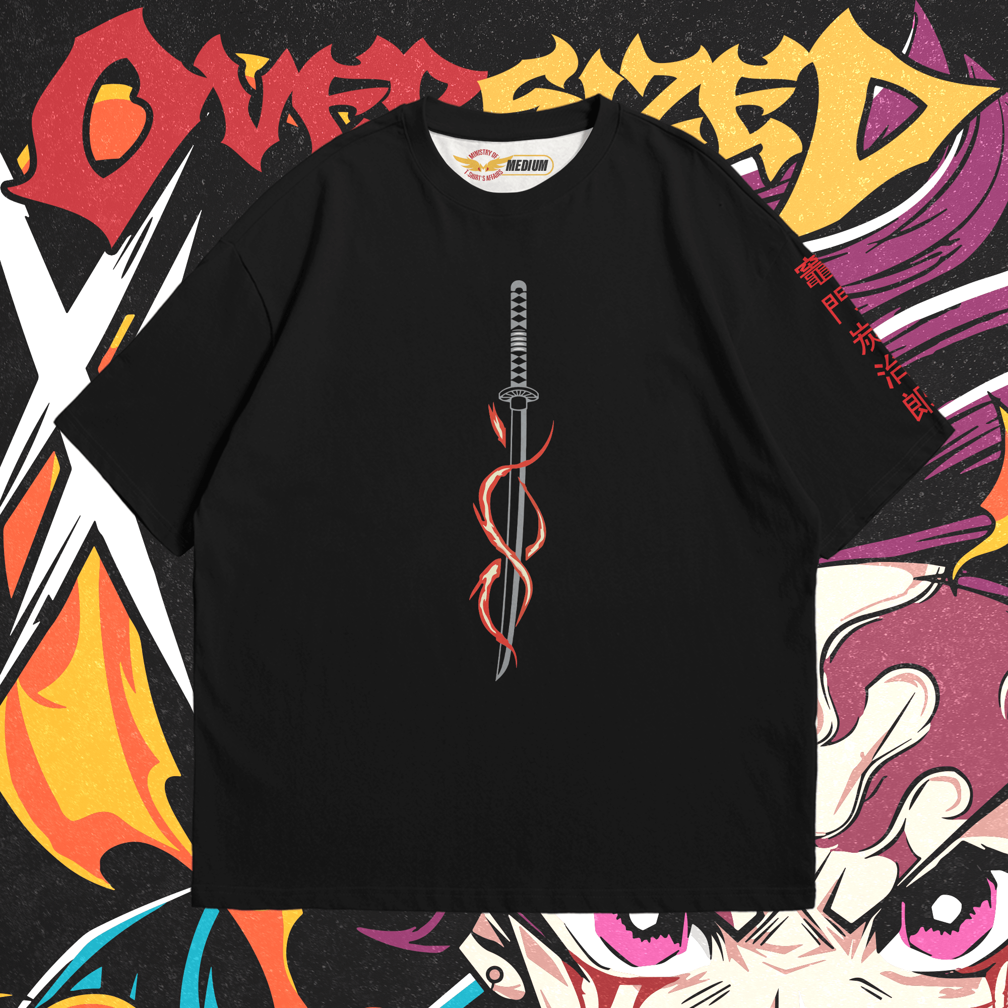 Tanjiro Kamado X Oversized - Ministry Of T-Shirt's Affairs
