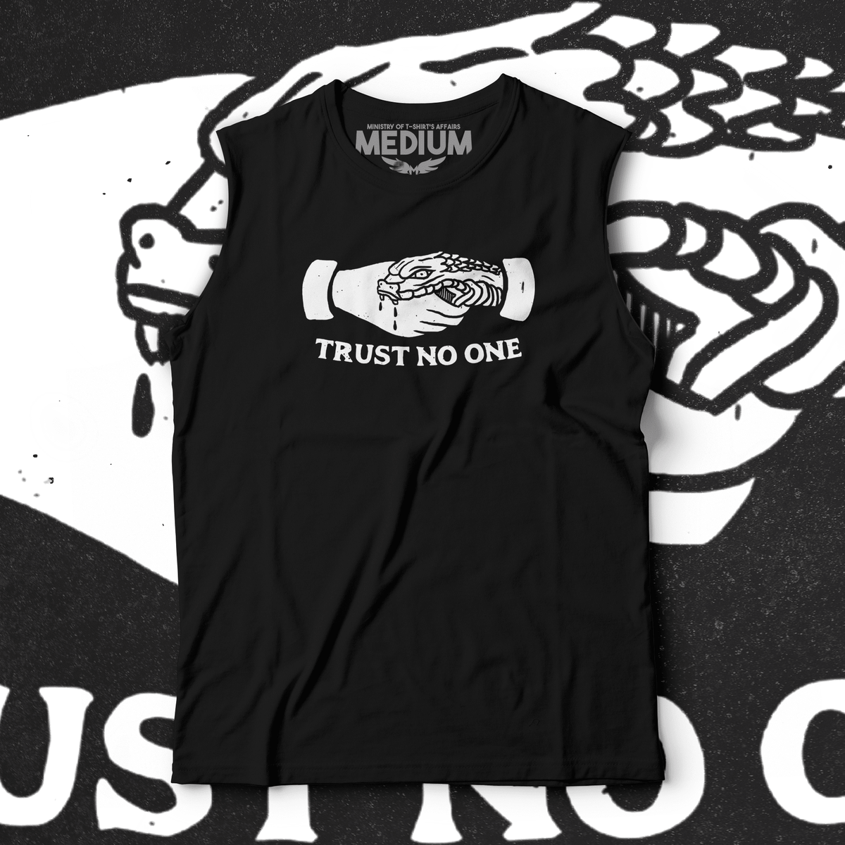 Trust No One Tank Top - Ministry Of T-Shirt's Affairs