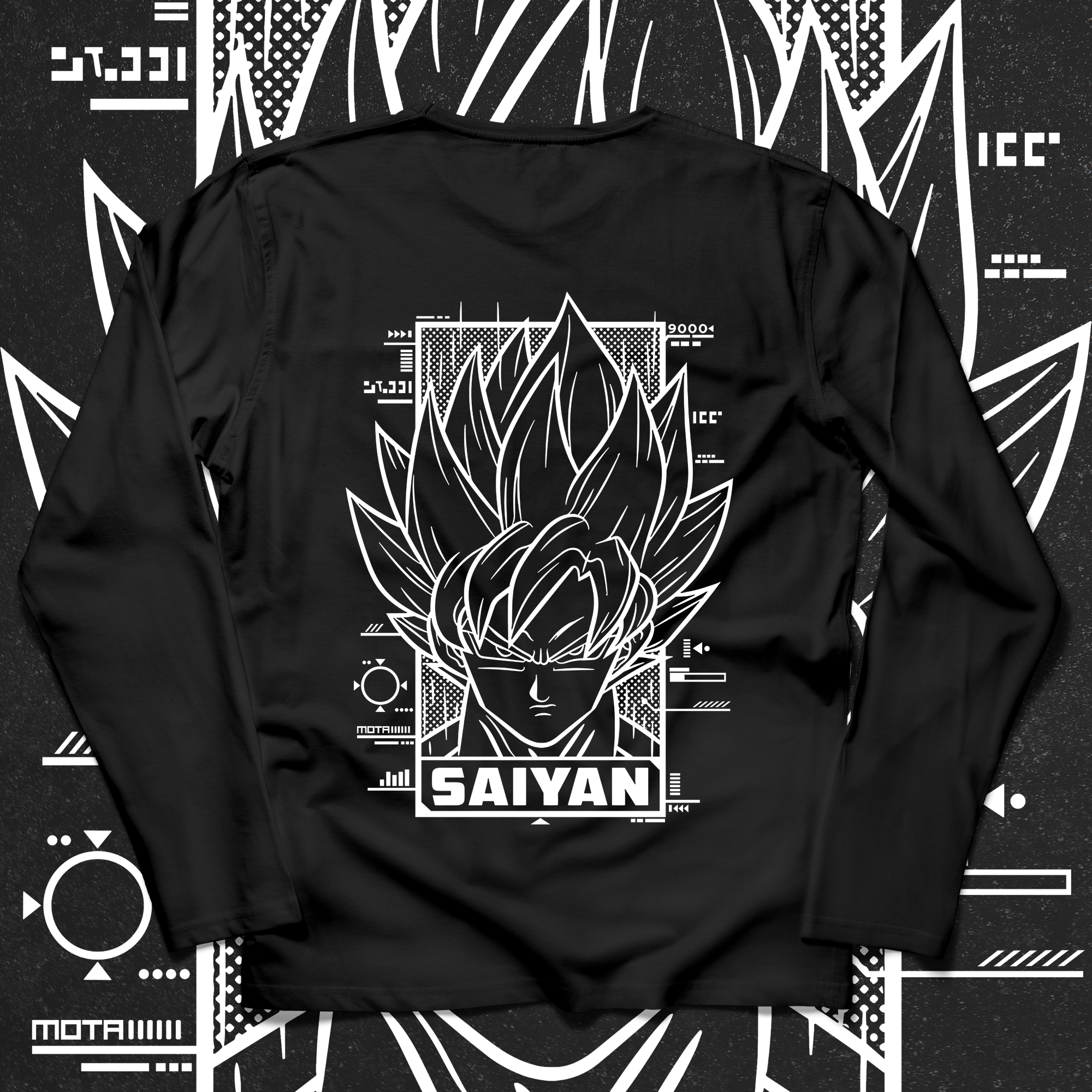 Saiyan Long Sleeves - Ministry of T-Shirt's Affairs