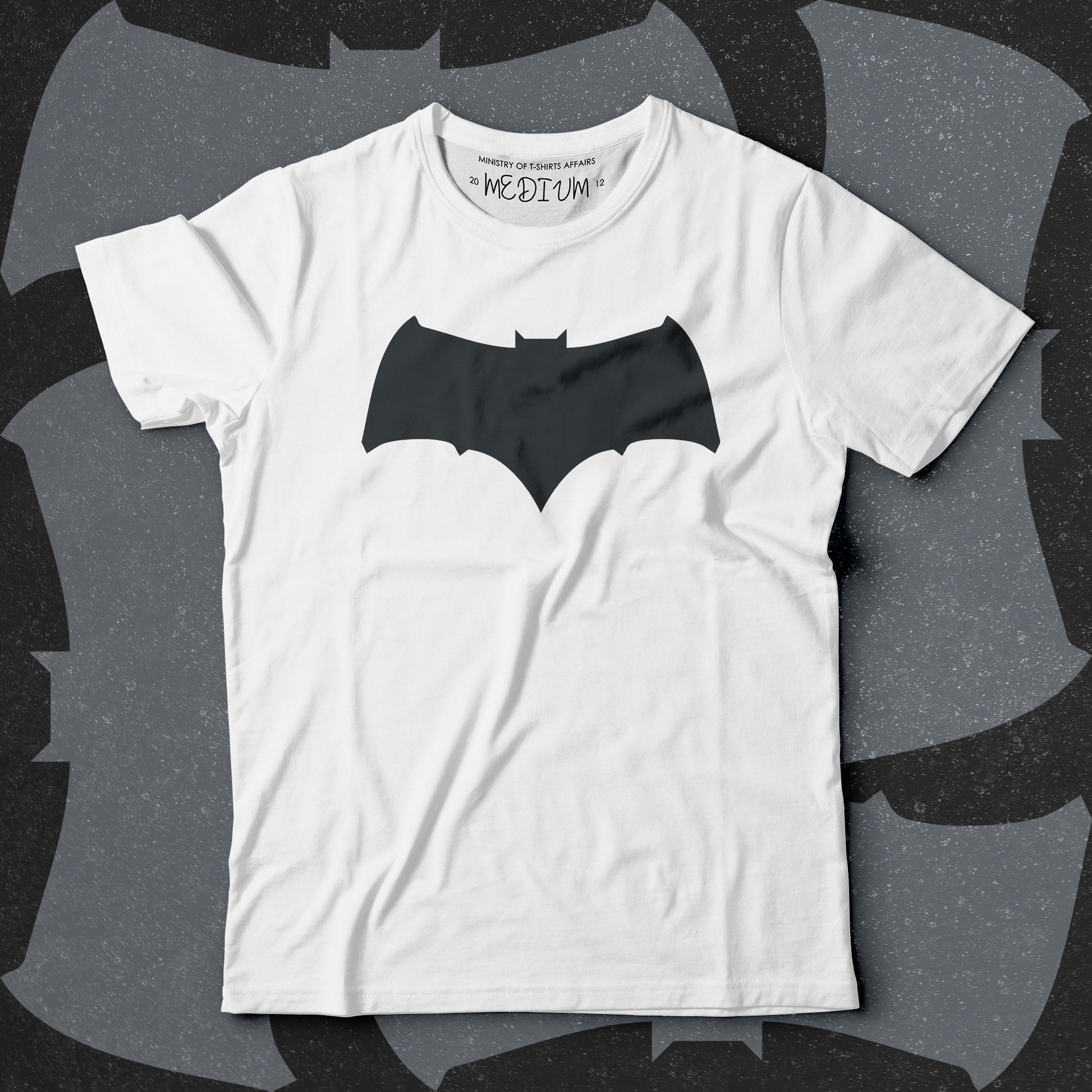 Batfleck - White - Ministry of T-Shirt's Affairs