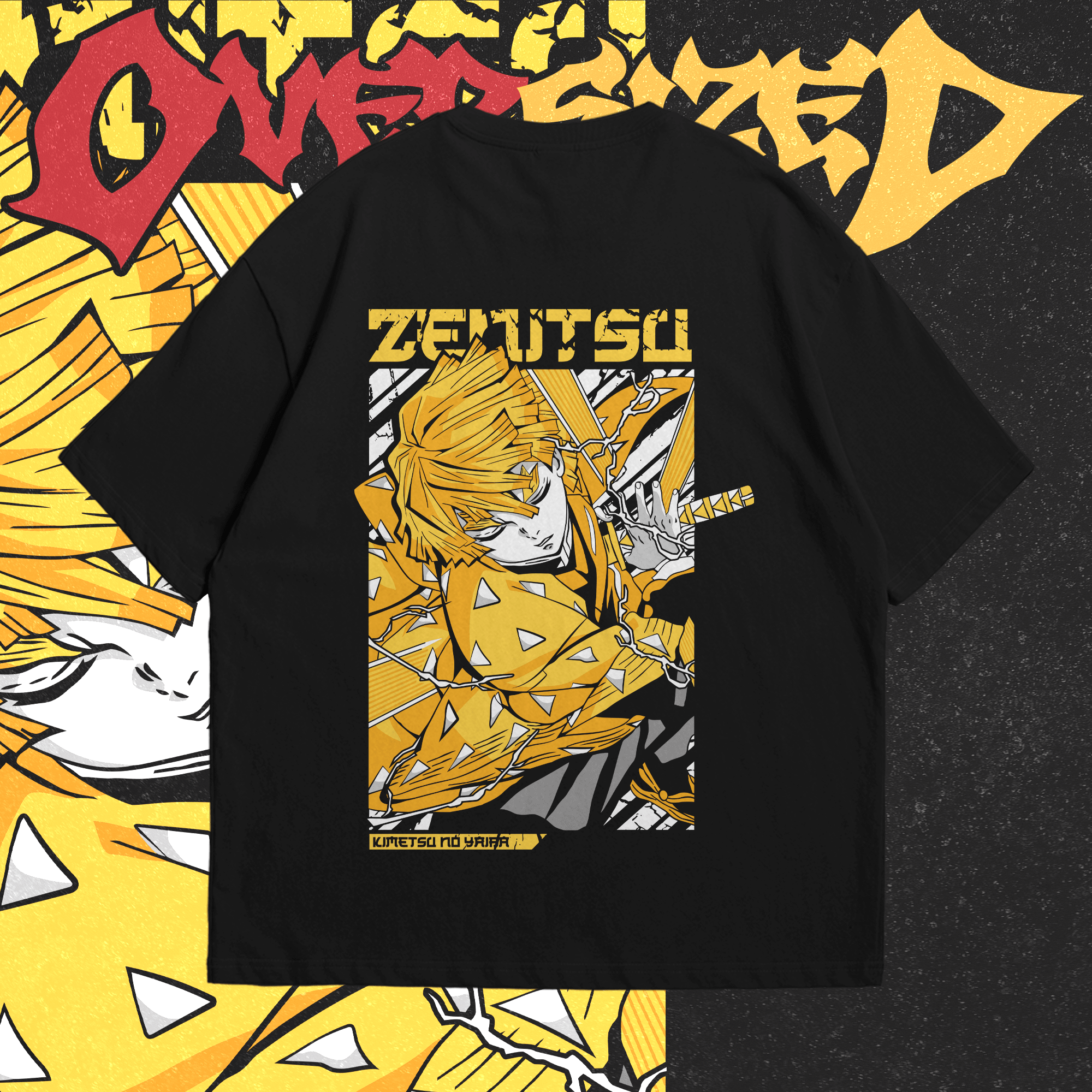 Zenitsu Agatsuma - Demon Slayer Oversized - Ministry Of T-Shirt's Affairs