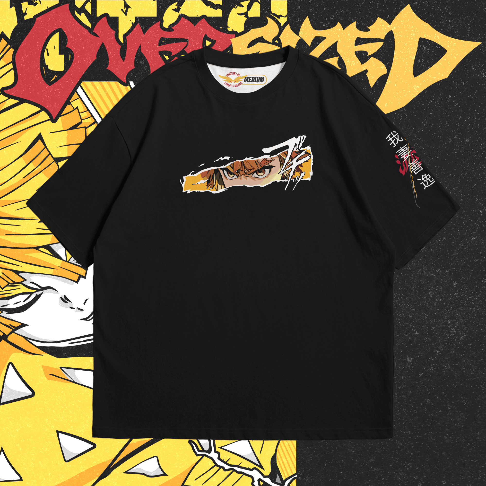 Zenitsu Agatsuma - Demon Slayer Oversized - Ministry Of T-Shirt's Affairs