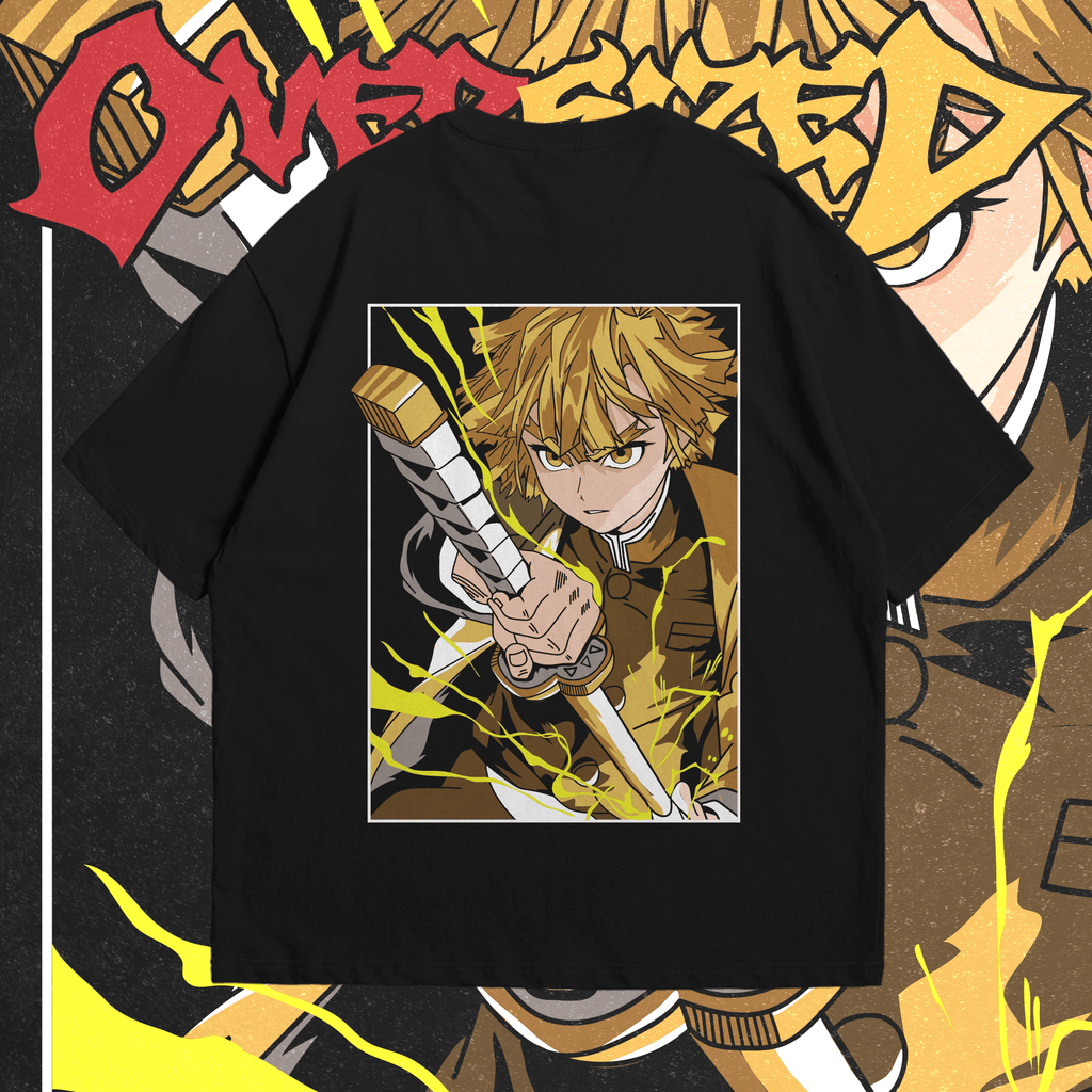 Zenitsu Agatsuma II - Demon Slayer Oversized - Ministry Of T-Shirt's Affairs