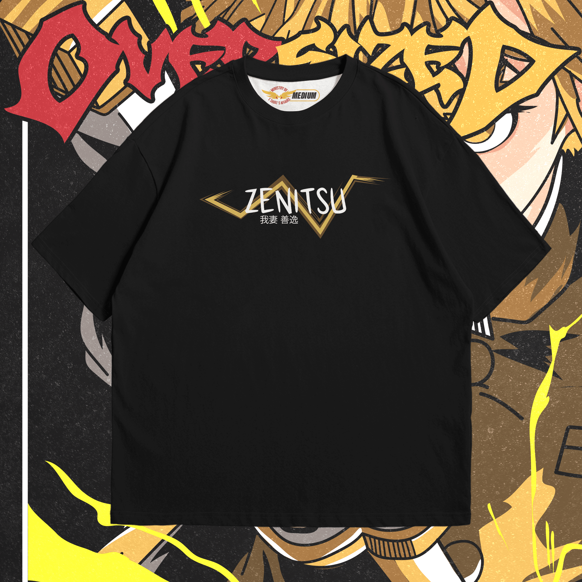 Zenitsu Agatsuma II - Demon Slayer Oversized - Ministry Of T-Shirt's Affairs