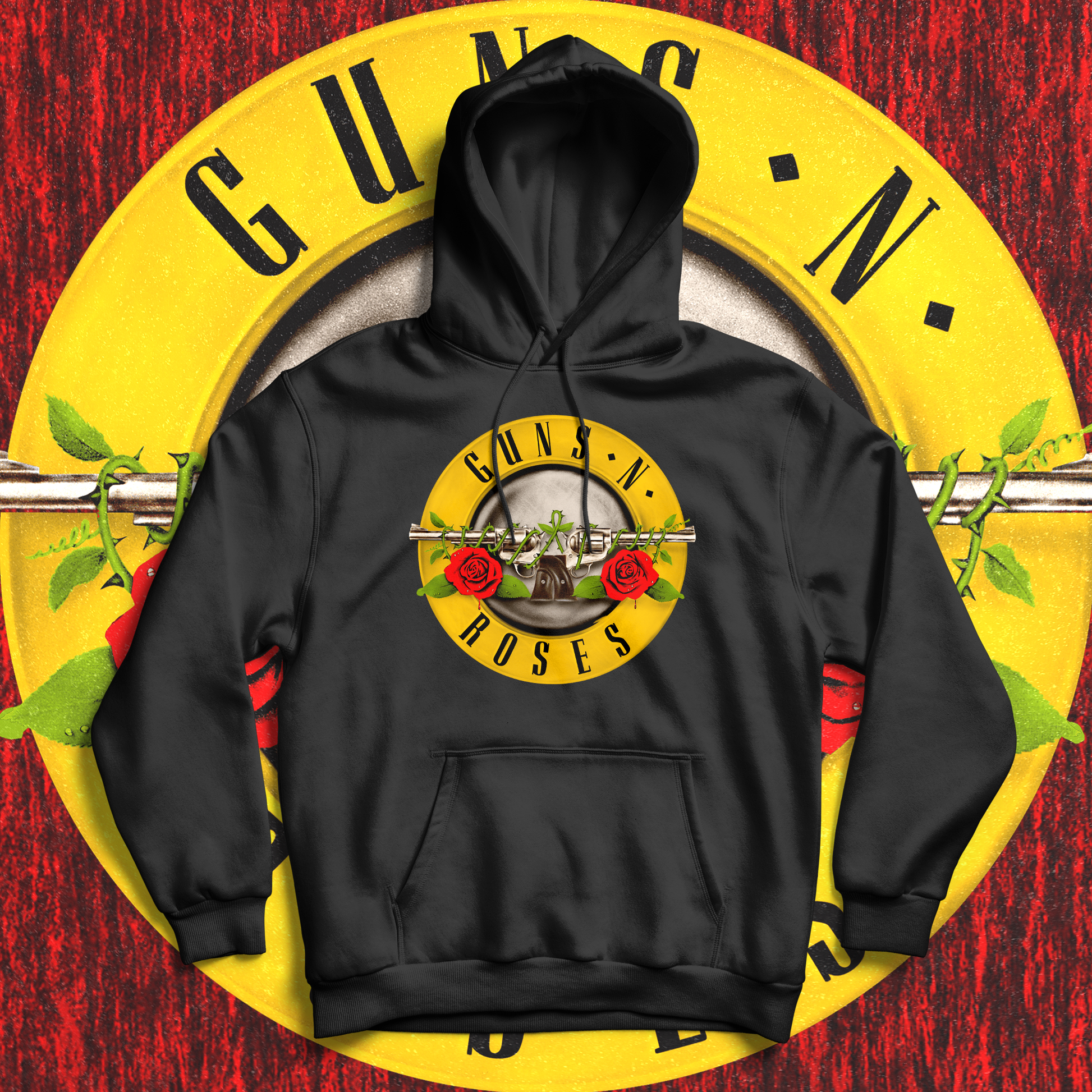 GunRoses Hoodie - Ministry of T-Shirt's Affairs