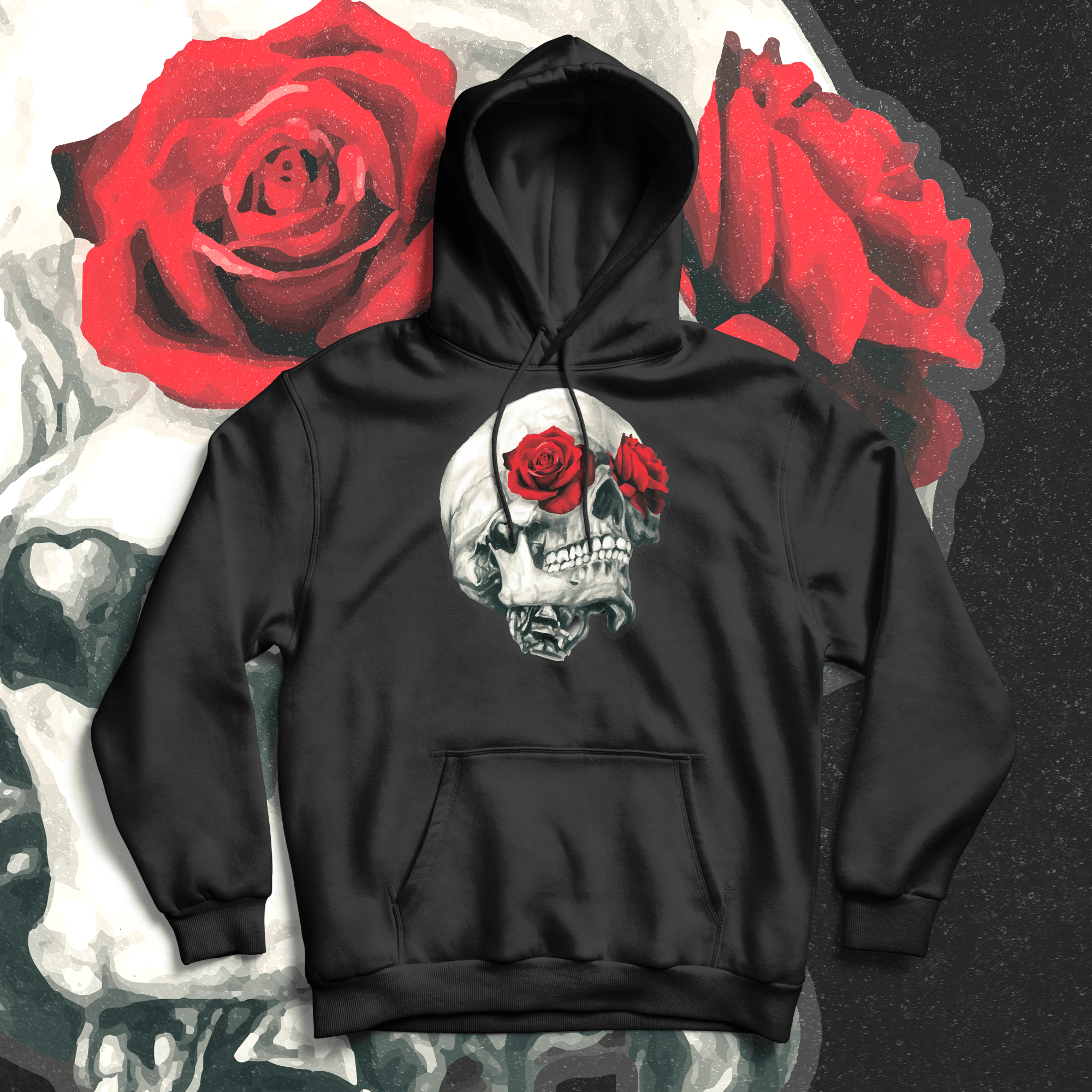 Roses & Eyes Hoodie - Ministry Of T-Shirt's Affairs