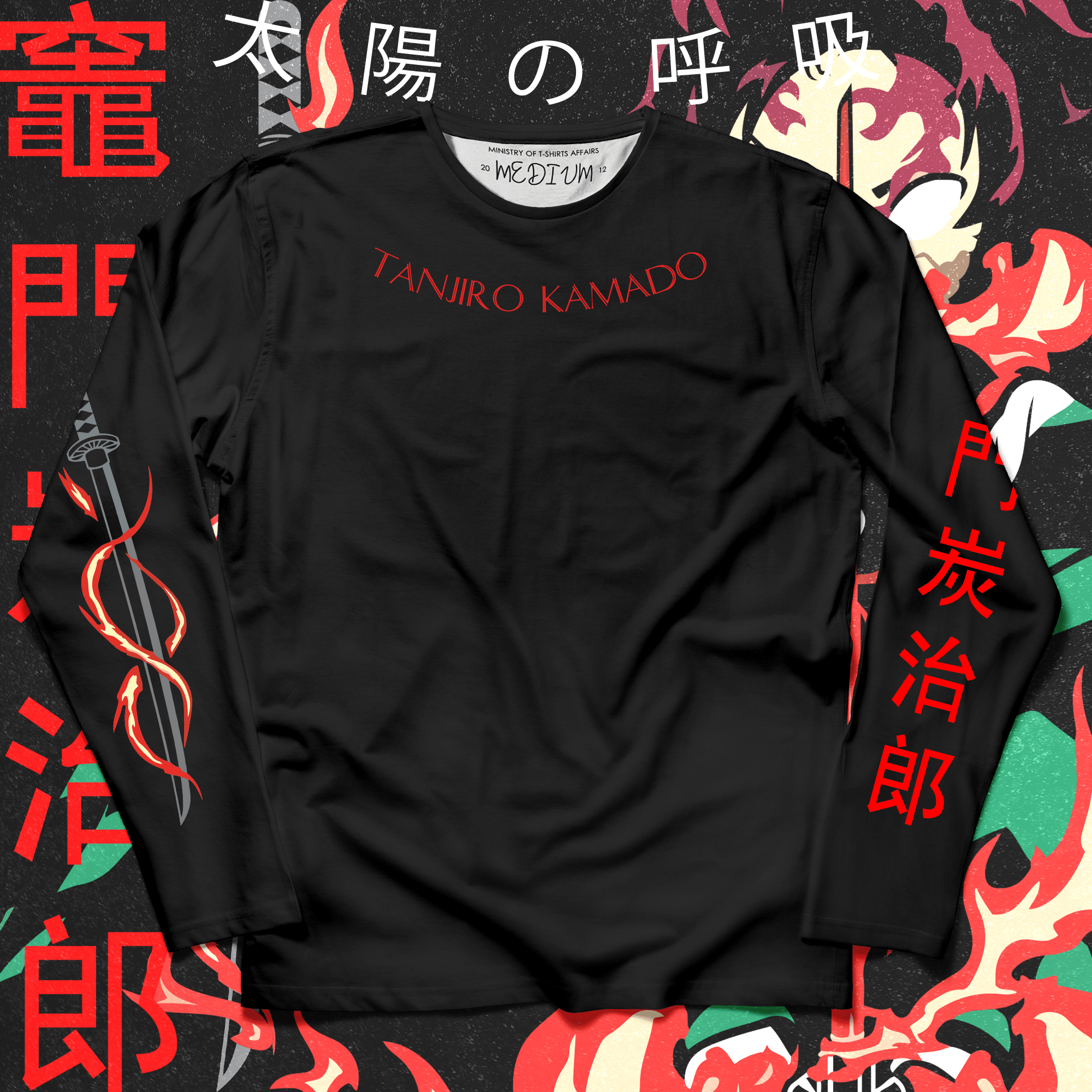 Tanjiro Kamado - Demon Slayer Long Sleeves - Ministry Of T-Shirt's Affairs